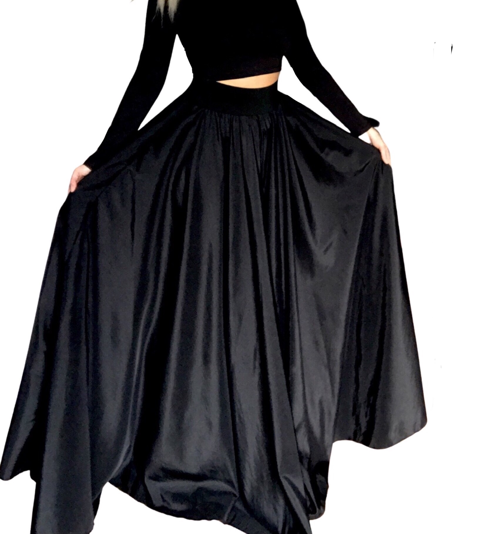 DLOUHÁ SUKNĚ - maxi sukně - BOROS SK-L-BLACK 05